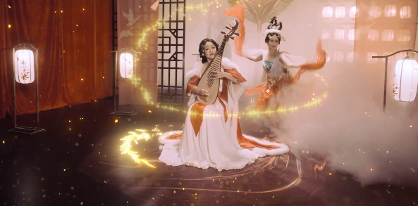 <b>缤纷的打击乐都将勾勒出塞外景象特殊的琵琶技法则模拟出漫天黄沙</b>